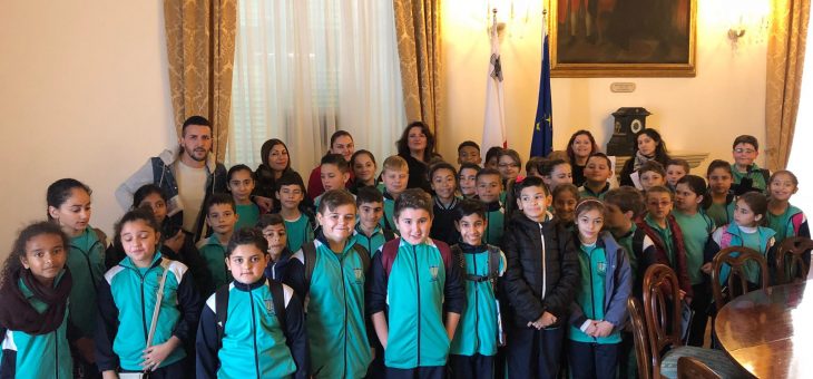 Year 6 students unexpectedly meet Hon. Helena Dalli